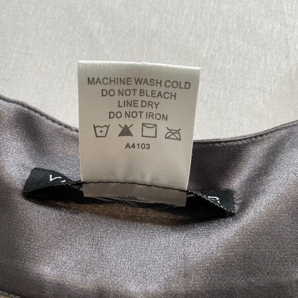 View by Walter Baker Women's Pink Gray Paisley Boho Top Size L Flowy Oversized - Picture 6 of 11